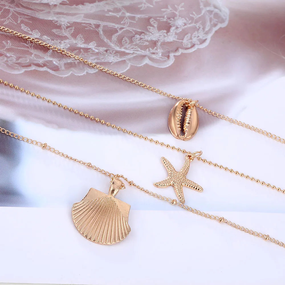 Tiana Conch Seashell Necklace