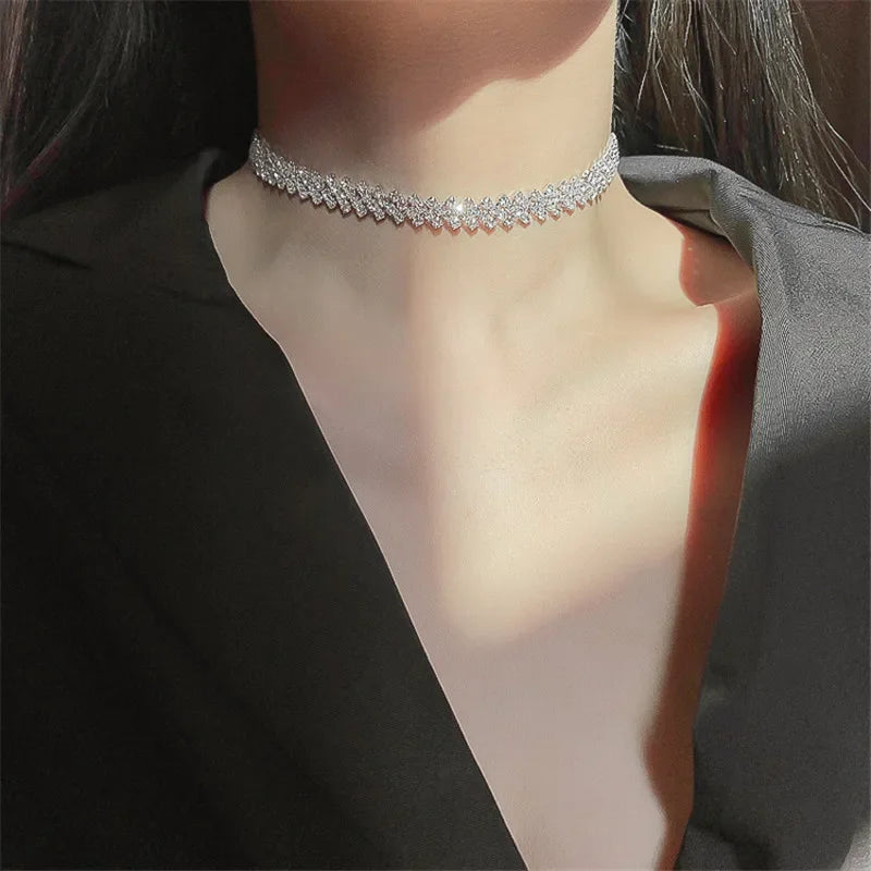 Ethiana Rhinestone Choker Necklace