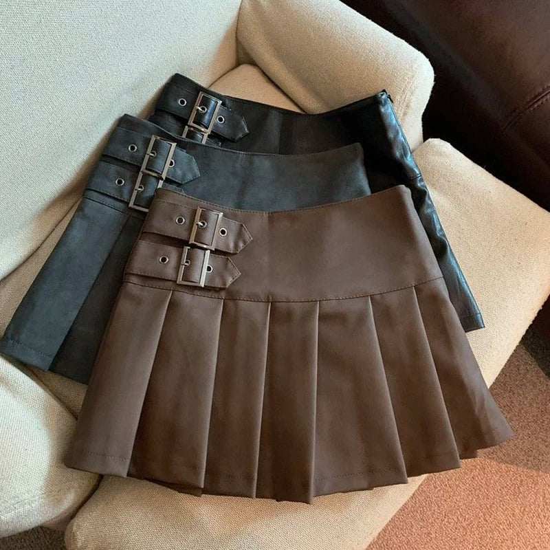 Roxy Leather Mini Skirt