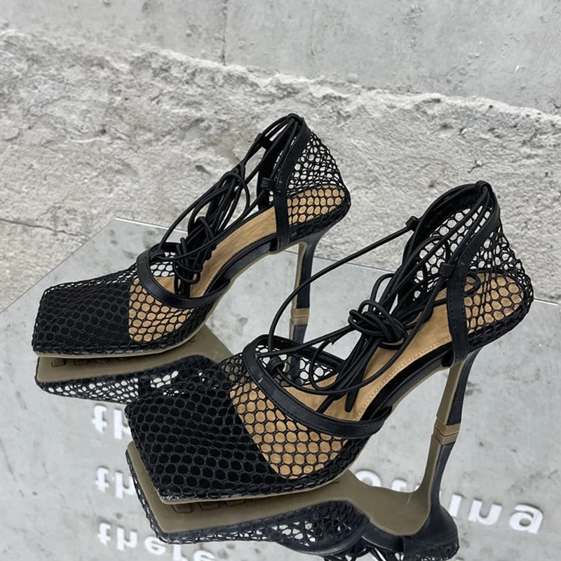 Mary's Mesh Pumps