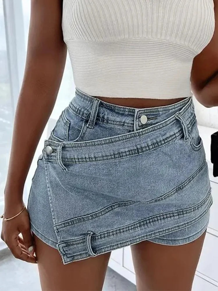 Azura Denim Mini Skirt